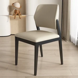 Ghế ăn Gỗ Phong cách châu Âu Ghế Ăn Công Thái Da PU Ban Công Ghế Ăn Cao Cấp Nhà Hàng Cưới Tân La Comedor Nội Thất BL50CY - Hình 2
