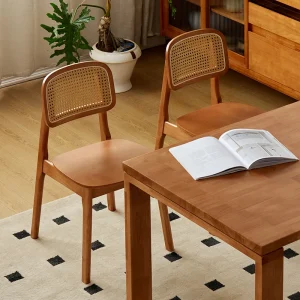 Ghế ăn Gỗ Phòng Khách Ghế Ăn Hiện Đại Cưới Sang Trọng Phong cách châu Âu Ghế Ăn Mây Thư Giãn Tân La Comedor Nội Thất Gia Đình BL50CY - Hình 3
