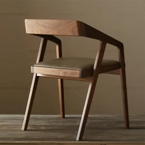 Ghế ăn HH225 Gỗ Cafe Bar Bar Bàn Ghế ăn cao cấp nội thất khách sạn bàn giải trí Ghế sách - Hình 2