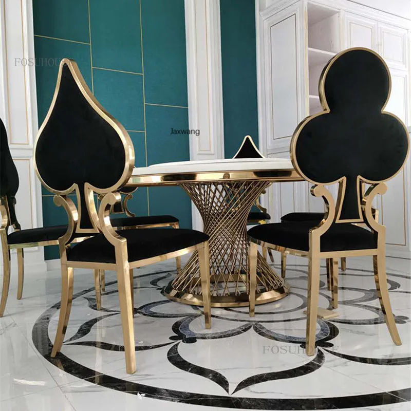 Ghế Ăn Hiện Đại Cho Nhà Bếp Thép Không Gỉ Tân Cổ Điển Đơn Giản Ghế Phòng Khách Hoa Mận Dép Nỉ Ghế Ăn Ghế Ăn Hiện Đại Cho Nhà Bếp Thép Không Gỉ Tân Cổ Điển Đơn Giản Ghế Phòng Khách Hoa Mận Dép Nỉ Ghế Ăn