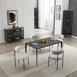 Ghế ăn Hiện Đại Đơn Giản Tủ Quần Áo Ghế Trang Điểm Chân Kim Loại Ghế Ăn Di Động Ghế gia đình Vải Ghế Ghế Không Tay - Hình 2