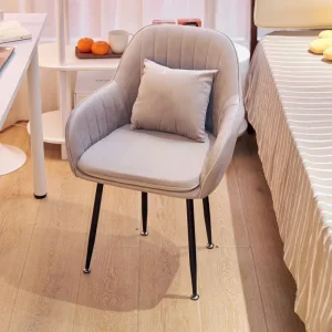 Ghế ăn hiện đại Ghế ăn sang trọng Văn phòng thông thường Ghế sofa khách sạn có tay vịn Nội thất gia đình Ghế thay đồ phòng ngủ đơn giản - Hình 3