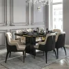 Ghế Ăn Hiện Đại Phong cách châu Âu Bàn Ăn Cao Cấp Ghế Căn Hộ Nhỏ Ghế Ăn Hình Chữ Nhật Bằng Thép Không Gỉ Z
