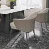 Ghế ăn hiện đại sang trọng bọc kim loại Nhà bếp kiểu Phong cách châu Âu Ghế ăn sống bọc Ghế Ghế nội thất Salle Manger