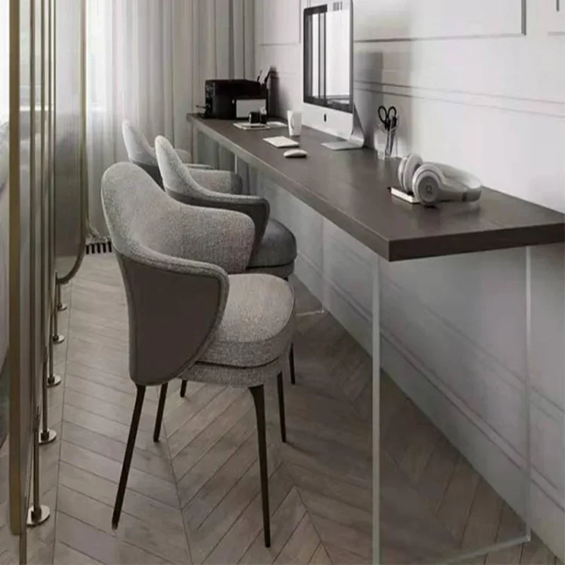 Ghế ăn hiện đại sang trọng bọc kim loại Nhà bếp kiểu Phong cách châu Âu Ghế ăn sống bọc Ghế Ghế nội thất Salle Manger - Hình 3 Ghế ăn hiện đại sang trọng bọc kim loại Nhà bếp kiểu Phong cách châu Âu Ghế ăn sống bọc Ghế Ghế nội thất Salle Manger - Hình 3