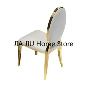 Ghế Ăn Inox Cao Cấp Phong cách châu Âu Nhà Da Tựa Lưng Đàm Phán Ghế Nội Thất Phòng Ngủ Ghế Phòng Ăn Hiện Đại - Hình 3