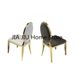 Ghế Ăn Inox Cao Cấp Phong cách châu Âu Nhà Da Tựa Lưng Đàm Phán Ghế Nội Thất Phòng Ngủ Ghế Phòng Ăn Hiện Đại