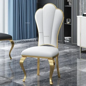 Ghế ăn inox Phong cách châu Âu cho nhà bếp Ghế ăn tựa lưng tùy chỉnh của Mỹ Ghế đàm phán Nội thất phòng ăn - Hình 4
