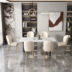 Ghế ăn Italy Ghế Ăn Cao Cấp Hiện Đại Đơn Giản gia đình Tựa Lưng Phân Thép không gỉ Khách sạn Lưới Đỏ Thiết Kế Ghế - Hình 4