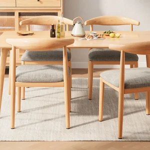 Ghế Ăn Kim Loại Phong Cách Phong cách châu Âu Lưng Gỗ Châu Âu Nhà Bếp Nhỏ Vanity Ghế Lounge Ergonomic Sandalye Nội Thất ng Nhà - Hình 4