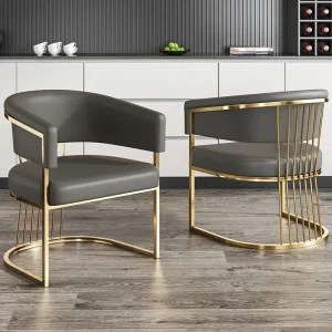 Ghế ăn Light Luxury Ghế ăn Khách sạn Gia đình Đàm phán Ghế trà Ghế sofa Ghế trang điểm Tiệm làm móng Juegos De Comedor Nội thất Phong cách châu Âu - Hình 4