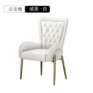 Ghế ăn Màu Trắng Ấm Áp Ghế Ăn Vienna Hiện Đại Sang Trọng Kim Loại Công Thái Học Ghế Phòng Chờ Di Động Thiết Kế Nội Thất Sillas De Comedor - Hình 4