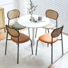 Ghế ăn mây đan hiện đại và dùng ng gia đình được thiết kế bằng Ghế sắt thủ công cho bàn ăn