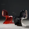 Ghế ăn MỚI Phong cách châu Âu Ghế Ăn Sáng Tạo Pha Lê Acrylic Ghế Ăn Bằng Nhựa Nhà Phòng Ngủ Ins Lưới Đỏ ng Suốt Ghế Trang Điểm B