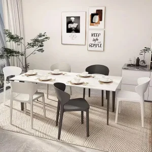 Ghế ăn Nhà Bếp Châu Âu Ghế Ăn Hiện Đại Nhà Sang Trọng Phong cách châu Âu Ghế Ăn Nhựa Hợp Thời Trang Đẹp Sillas De Comedor Nội Thất - Hình 3