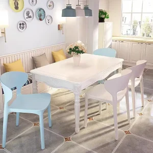 Ghế ăn Nhà Bếp Châu Âu Ghế Ăn Hiện Đại Nhà Sang Trọng Phong cách châu Âu Ghế Ăn Nhựa Hợp Thời Trang Đẹp Sillas De Comedor Nội Thất - Hình 4