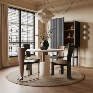 Ghế ăn Nhà bếp Phong cách châu Âu Ghế Ăn Hiện Đại Nhà Hàng Ban Công Vanity Ghế Ăn Văn Phòng Thư Giãn Nội Thất Gia Đình Tân La Comedor BL50DC - Hình 2