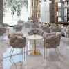 Ghế ăn Nhà Bếp Phong cách châu Âu Ghế Ăn Hiện Đại Nhà Hàng Phòng Khách Cao Cấp Ghế Ăn Vanity Thư Giãn Sillas Comedor Nội Thất Gia Đình BL50DC