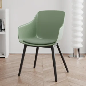 Ghế ăn Nhà Bếp Vanity Ghế Ăn Nhà Hàng Nhựa Ban Công Phong cách châu Âu Ghế Ăn Văn Phòng Cưới Cadeira Jantar Nội Thất Gia Đình BL50DC - Hình 2