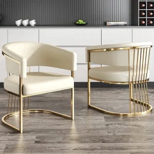 Ghế ăn Nhà hàng Cánh Tay Ghế Ăn Vanity Ban Công Văn Phòng Phong cách châu Âu Ghế Ăn Thư Giãn Đám Cưới Hiện Đại Sillas Comedor Nội Thất Gia Đình BL50DC - Hình 2