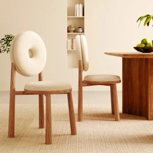Ghế ăn Nhà Hàng Phong cách châu Âu Ghế Ăn Vanity Bếp Gỗ Ghế Ăn Lười Sang Trọng Thiết Kế Móng Tay Sillas Nội Thất Gia Đình - Hình 2