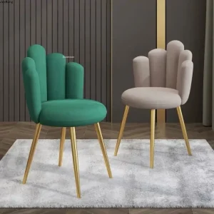 Ghế ăn Nhà Hàng Sang Trọng Hiện Đại Ghế Nội Thất Phòng Ăn Phong cách châu Âu Giải Trí Ghế Ăn Nhà Vải Lưng Ghế Phòng Ăn - Hình 3