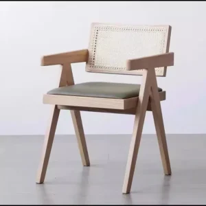 Ghế ăn Nhà Thiết Kế Ghế Ăn Bằng Gỗ Phong cách châu Âu ng Nhà Phòng Khách Hiện Đại Thay Đồ Tay Chaises Salle Manger Nội Thất Gia Đình A2 - Hình 2
