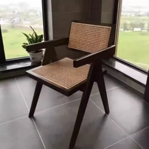 Ghế ăn Nhà Thiết Kế Ghế Ăn Bằng Gỗ Phong cách châu Âu ng Nhà Phòng Khách Hiện Đại Thay Đồ Tay Chaises Salle Manger Nội Thất Gia Đình A2 - Hình 3