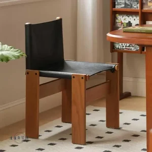 Ghế ăn Nhà Thiết Kế Ghế Ăn Gỗ Chắc Chắn Đơn Giản gia đình Có Tựa Lưng Re Người Độc Thân Ghế Phân Phong cách châu Âu Nội Thất Phòng Khách
