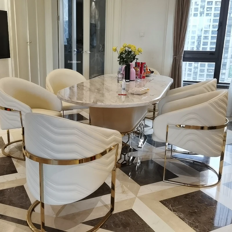 Ghế ăn Nhà thiết kế nội thất phòng ăn Italy Ghế ăn bằng thép không gỉ Nhà sang trọng Tựa lưng Ghế nhà bếp Ghế nhà hàng hiện đại - Hình 2 Ghế ăn Nhà thiết kế nội thất phòng ăn Italy Ghế ăn bằng thép không gỉ Nhà sang trọng Tựa lưng Ghế nhà bếp Ghế nhà hàng hiện đại - Hình 2