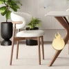 Ghế ăn Nhà Thiết Kế Phong cách châu Âu Ghế Ăn Gỗ Chắc Chắn Sang Trọng Hiện Đại Và Đơn Giản Bàn Tựa Lưng Quán Cà Phê Giải Trí Nhà Vải Nghệ Thuật