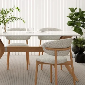Ghế ăn Nhà Thiết Kế Phong cách châu Âu Ghế Ăn Gỗ Chắc Chắn Sang Trọng Hiện Đại Và Đơn Giản Bàn Tựa Lưng Quán Cà Phê Giải Trí Nhà Vải Nghệ Thuật - Hình 2