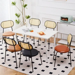 Ghế ăn Nhà Thiết Kế Salon Ghế Ăn Mây Hiện Đại Cưới Re Nhà Hàng Ghế Ban Công Vanity Moveis Para Casa Nội Thất Gia Đình CY50DC - Hình 3