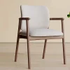 Ghế ăn Nhật Bản Gỗ Chắc Chắn Ghế Ăn Phòng Khách Da Tựa Lưng Tay Ghế Ăn Hiện Đại Cadeiras Nội Thất Nhà Bếp