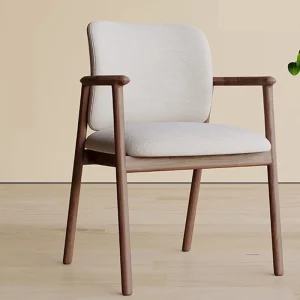 Ghế ăn Nhật Bản Gỗ Chắc Chắn Ghế Ăn Phòng Khách Da Tựa Lưng Tay Ghế Ăn Hiện Đại Cadeiras Nội Thất Nhà Bếp