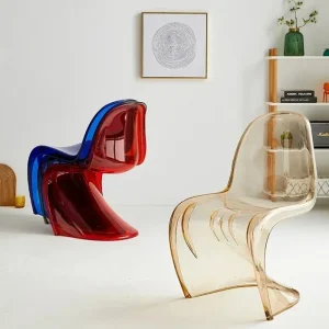 Ghế Ăn Nhựa Thiết Kế Di Động Accent Bếp Ban Công Ghế Vanity Đảng Ngoài Trời Sillas De Comedor Nội Thất Gia Đình DC-311 - Hình 2