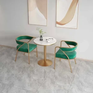 Ghế ăn Nhung Ghế Ăn Cao Cấp Cafe Phòng Ngủ Văn Phòng Salon Phong cách châu Âu Ghế Tủ Áo Công Thái Stoelen Nội Thất Phong cách châu Âu XY50DC - Hình 4