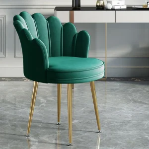 Ghế ăn Phong cách châu Âu Dép Nỉ Ghế Ăn Khách sạn Sofa Ghế Ăn Đơn Giản Tựa Lưng Ghế Bành Nội Thất Gia Đình Phòng Ngủ Bé Gái Tủ Áo Ghế - Hình 2