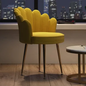 Ghế ăn Phong cách châu Âu Dép Nỉ Ghế Ăn Khách sạn Sofa Ghế Ăn Đơn Giản Tựa Lưng Ghế Bành Nội Thất Gia Đình Phòng Ngủ Bé Gái Tủ Áo Ghế - Hình 4