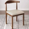 Ghế Ăn Phong cách châu Âu Đẹp Sang Trọng Hiện Đại Nhà Bếp Gỗ Ghế Ăn Vải Lanh Châu Âu Chaise Salle Manger Nội Thất Gia Đình