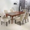 Ghế ăn Phong cách châu Âu Ghế Ăn Cho Nhà Bếp Hiện Đại Ghế Ăn Nhà Châu Âu Bàn Ghế Mỹ Gỗ Vải Túi Mềm