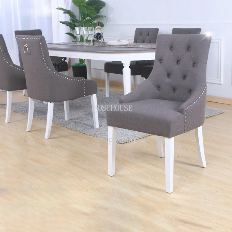 Ghế ăn Phong cách châu Âu Ghế Ăn Cho Nhà Bếp Hiện Đại Ghế Ăn Nhà Châu Âu Bàn Ghế Mỹ Gỗ Vải Túi Mềm - Hình 3 Ghế ăn Phong cách châu Âu Ghế Ăn Cho Nhà Bếp Hiện Đại Ghế Ăn Nhà Châu Âu Bàn Ghế Mỹ Gỗ Vải Túi Mềm - Hình 3