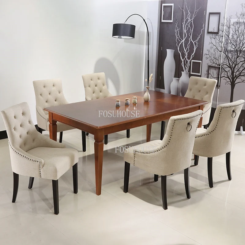 Ghế ăn Phong cách châu Âu Ghế Ăn Cho Nhà Bếp Hiện Đại Ghế Ăn Nhà Châu Âu Bàn Ghế Mỹ Gỗ Vải Túi Mềm Ghế ăn Phong cách châu Âu Ghế Ăn Cho Nhà Bếp Hiện Đại Ghế Ăn Nhà Châu Âu Bàn Ghế Mỹ Gỗ Vải Túi Mềm