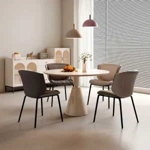 Ghế ăn Phong cách châu Âu Ghế Ăn Di Động Accent Throne Phòng Ngủ Nhà Thiết Kế Ghế Ngoài Trời Khách sạn Hiên Chaise Salle Manger Nội Thất Gia Đình CY50DC - Hình 4