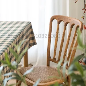 Ghế ăn Phong cách châu Âu Ghế Ăn Nước Mỹ Re Ghế Phòng Khách Nhà Tựa Lưng Ghế Ăn Bằng Gỗ Đơn Giản Tại Nhà Nội Thất Nhà Bếp - Hình 4