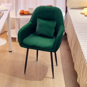 Ghế ăn Phong cách châu Âu Ghế ăn sang trọng Nội thất gia đình Văn phòng thông thường Ghế sofa khách sạn có tay vịn Ghế thay đồ phòng ngủ đơn giản - Hình 3