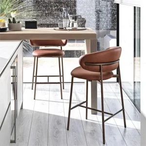Ghế ăn Phong cách châu Âu gia đình Ghế Ăn Cao Cấp Gỗ Biệt Thự Giải Trí Ghế Bar Ghế Cao Vanity Juegos De Comedor Nội Thất Hiện Đại - Hình 3