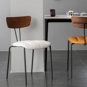 Ghế ăn Phong cách châu Âu Giọng Ghế Ăn Re Bếp Dự Tiệc Thiết Kế Thanh Phân Da Bàn Trượt Patin Sillas Comedor Sedie Ban Công Nội Thất - Hình 2