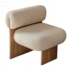 Ghế ăn Phong cách châu Âu Gỗ Chắc Chắn Ghế Ăn Cho Gia Đình Thịt Cừu Nhung Sofa Ghế Ăn Nhà Thiết Kế Giải Trí Sofa Lười Tựa Lưng Phòng Khách Ghế Bành