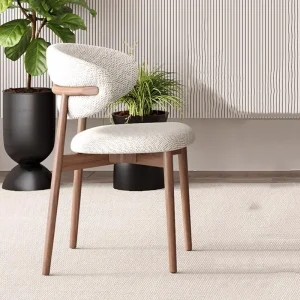 Ghế ăn Phong cách châu Âu Gỗ Chắc Chắn Ghế Ăn Hiện Đại Nhỏ Gọn Nhà Hàng Thiết Kế Ghế Ăn Dùng Bữa Lười Đàn Hồi Cao Cadeira Nội Thất Gia Đình
